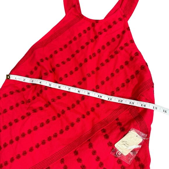 Free People Juni Embroidered Backless Halter Mini Dress Size S - Picture 4 of 8